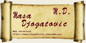Maša Đogatović vizit kartica